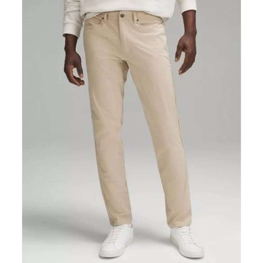 Lululemon ABC Slim Fit Trouser Warpstreme NWT Mens Size 38x32 New Khaki Tan